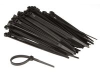 Set met nylon kabelbinders 4.6 x 120 mm zwart (100 st.) - Velleman - thumbnail