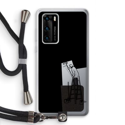 Musketon Painter: Huawei P40 Transparant Hoesje met koord
