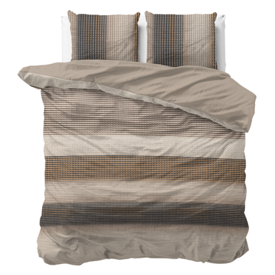 Sale: -42% | Dekbedovertrek Katoen - Mauro - Lits-Jumeaux (240x220 Cm) - Meerkleurig Katoen - - Sleeptime Pure - Dekbed-Discounter.nl