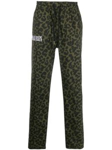 Pleasures pantalon ample à imprimé léopard - Vert