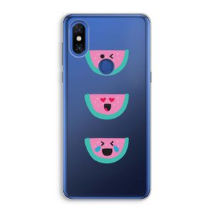 Smiley watermeloen: Xiaomi Mi Mix 3 Transparant Hoesje