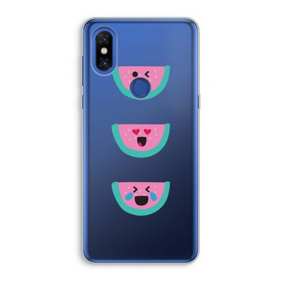 Smiley watermeloen: Xiaomi Mi Mix 3 Transparant Hoesje