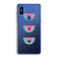 Smiley watermeloen: Xiaomi Mi Mix 3 Transparant Hoesje