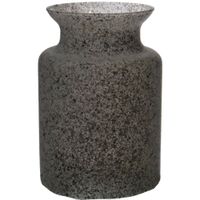 Bloemenvaas Dubai - grijs graniet - glas - D14 x H20 cm   -