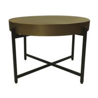 Salontafel - ø70x50- Goud/zwart - Metaal