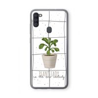 Kamerplant op vensterruit: Samsung Galaxy A11 Transparant Hoesje