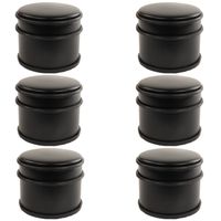 Nordix Deurstop - 6 stuks - Deurstopper - Deurbuffer - Mat Zwart - 9x7,5cm - Binnen - thumbnail