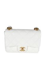 CHANEL Pre-Owned petit sac porté épaule Funky Town Flap à rabat - Blanc - thumbnail