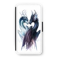 Yin Yang Dragons: iPhone 12 Flip Hoesje Yin Yang Dragons: iPhone 12 Flip Hoesje