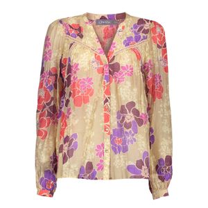 Geisha - Zand Blouse met print - Maat XXL