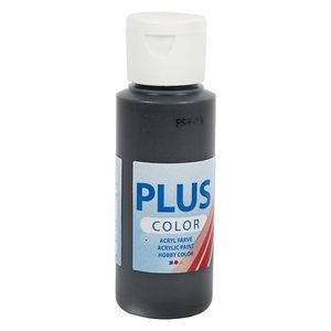 Creativ Company Plus color acrylverf zwart, 60ml