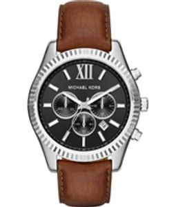 Horlogeband Michael Kors MK8456 Leder Bruin 22mm