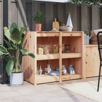 Keukenkast voor buiten 106x55x92 cm massief grenenhout
