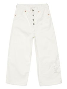 MM6 Maison Margiela Kids jean à taille élastiquée - Blanc