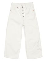 MM6 Maison Margiela Kids jean à taille élastiquée - Blanc