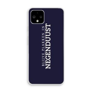 Blijve plakken in Negenduust: Pixel 4 Transparant Hoesje