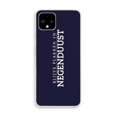 Blijve plakken in Negenduust: Pixel 4 Transparant Hoesje