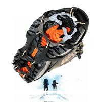 18 tanden silicagel staal klauw ijs klimmen op voet antislip alpinisme voet cover één paar (L (4346))