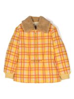 Gucci Kids veste bomber à carreaux - Jaune