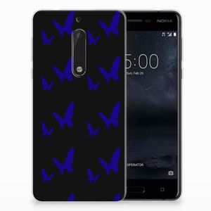 Nokia 5 TPU bumper Vlinder Patroon