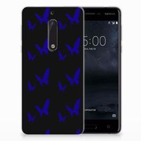 Nokia 5 TPU bumper Vlinder Patroon - thumbnail