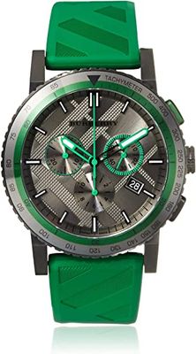 Horlogeband Burberry BU9813 Rubber Groen 22mm