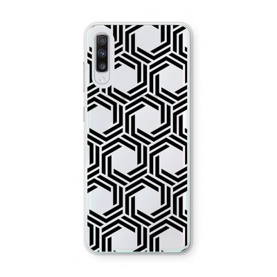 Geometrisch patroon: Samsung Galaxy A70 Transparant Hoesje
