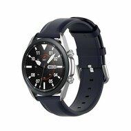Garmin Forerunner 570 (42mm) / 55 / 245 / 645 - Classic leren bandje - Donkerblauw