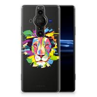 Sony Xperia Pro-I Telefoonhoesje met Naam Lion Color