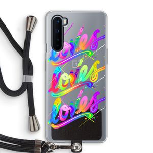 Loves: OnePlus Nord Transparant Hoesje met koord