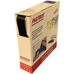 FASTECH® B25-ETN32HM9910 Klittenband Om vast te plakken Hotmelt Microhaak (l x b) 10 m x 25 mm Zwart 10 m