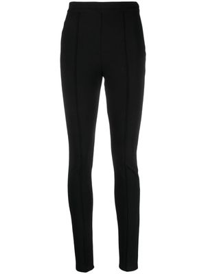 Max Mara pantalon slim à taille haute - Noir