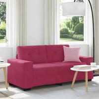 Loveseat Sofa Wijnrood 140 cm Fluweel