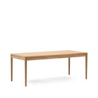 Kave Home Uitschuifbare Eettafel Lenon Eikenhout, 200-280 x 90cm - Naturel - thumbnail