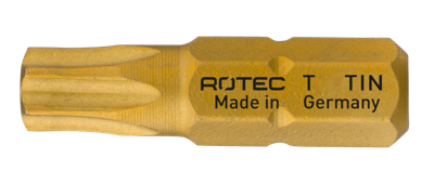 Rotec Schroefbit T 30 | L=25 | C6.3 | TiN | 2 stuks - 806.20302 Rotec Schroefbit T 30 | L=25 | C6.3 | TiN | 2 stuks - 806.20302