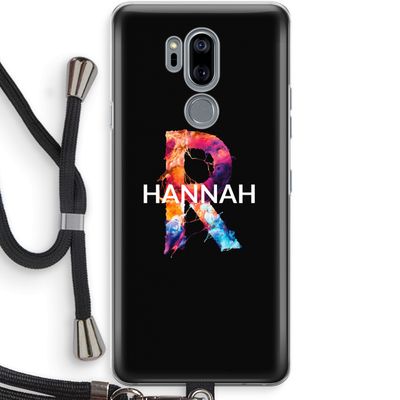 Abstract Spectrum: LG G7 Thinq Transparant Hoesje met koord