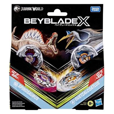 Beyblade X Jurassic World Spinosaurus vs Quetzalcoatlus, multipack, 8 jaar