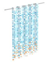 EISL Douchegordijn - Mozaïek Blauw/Oranje - BA0402 BA0402