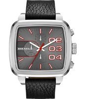 Horlogeband Diesel DZ4304 Leder Zwart 24mm - thumbnail