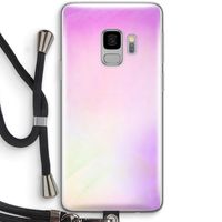Flow mist pastel: Samsung Galaxy S9 Transparant Hoesje met koord