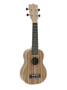 DIMAVERY UK-400 Ukulele soprano "Zebrawood"