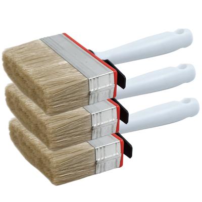 Blokkwast van 12 x 3 cm - 6x - schilderen - verfspullen - dikke kwasten - kunststof