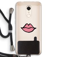 Kusje: Xiaomi Redmi 5 Transparant Hoesje met koord