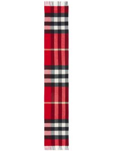 Burberry écharpe frangée à motif The Classic Check - Rouge