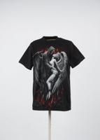 Vintage Spiral T-Shirt in Black Color Size S