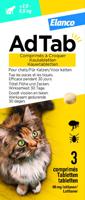 AdTab kauwtablet tegen teken en vlooien voor katten van 2 tot 8 kg