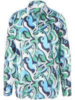 Blouse 100% katoen Van Eterna multicolour - thumbnail