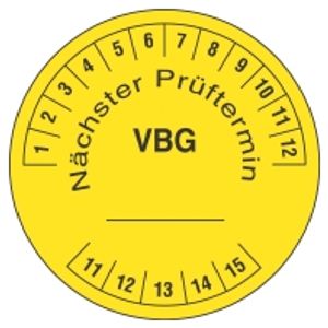 PLD-VBG  - Labelling material 22,25x22,25mm yellow PLD-VBG