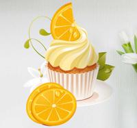 Sticker Dessert Sinaasappel - thumbnail