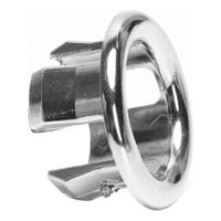 Riko Basic chromen ring voor overloop wastafel 3x2 cm kunststof chroom
